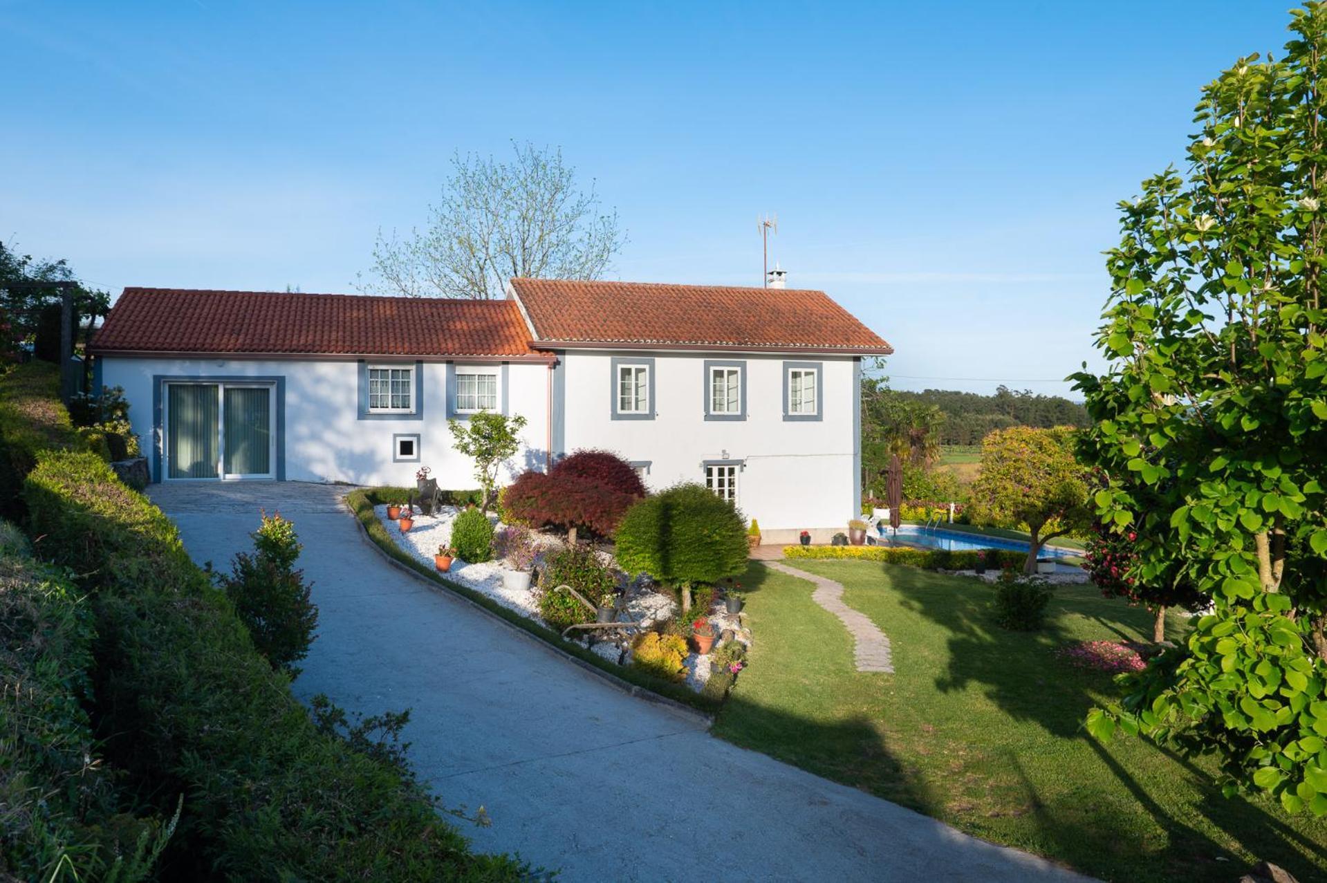 Villa Casa Tarrio Con Piscina - Santiago De Compostela Boqueixon Esterno foto