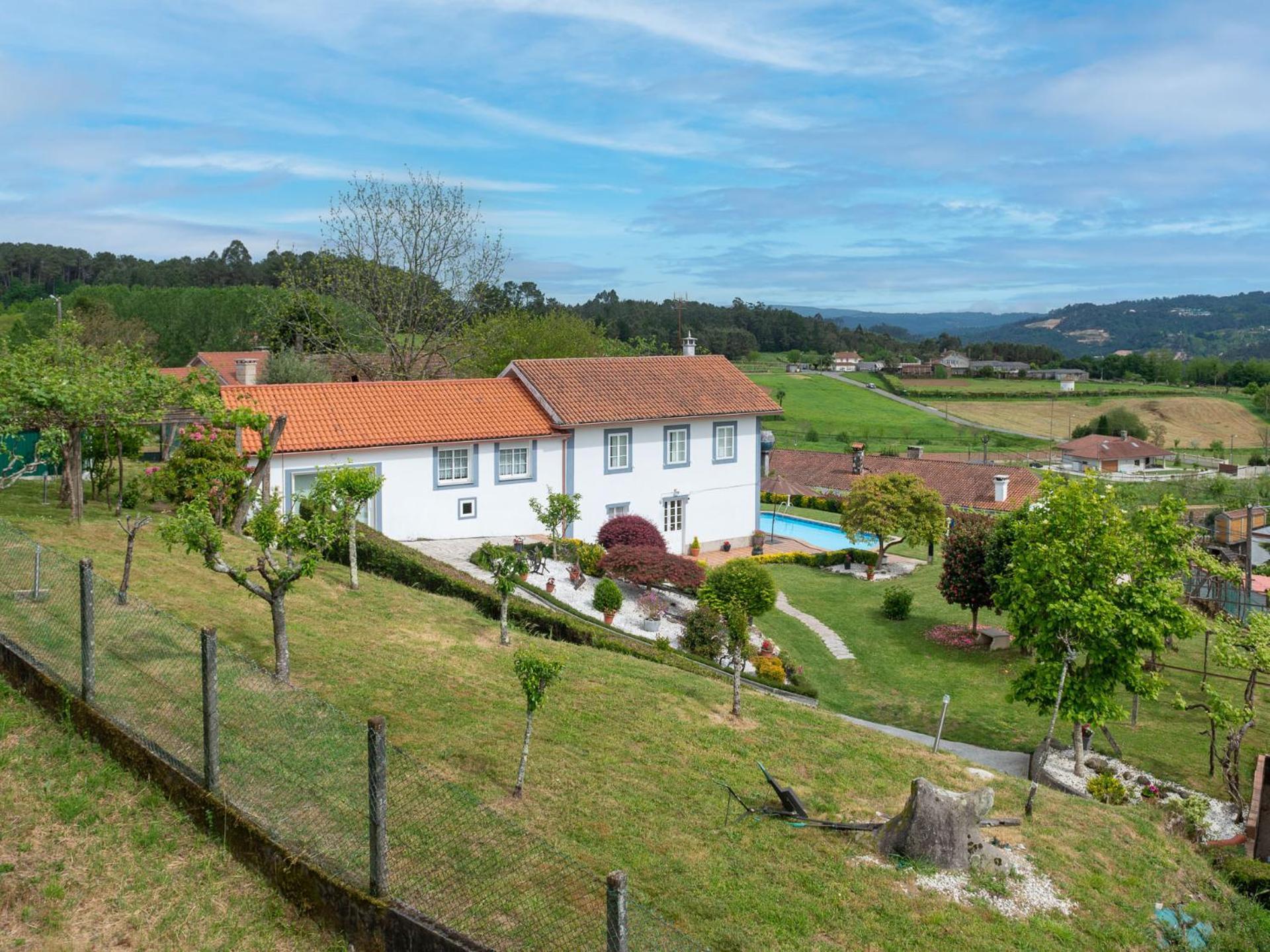 Villa Casa Tarrio Con Piscina - Santiago De Compostela Boqueixon Esterno foto