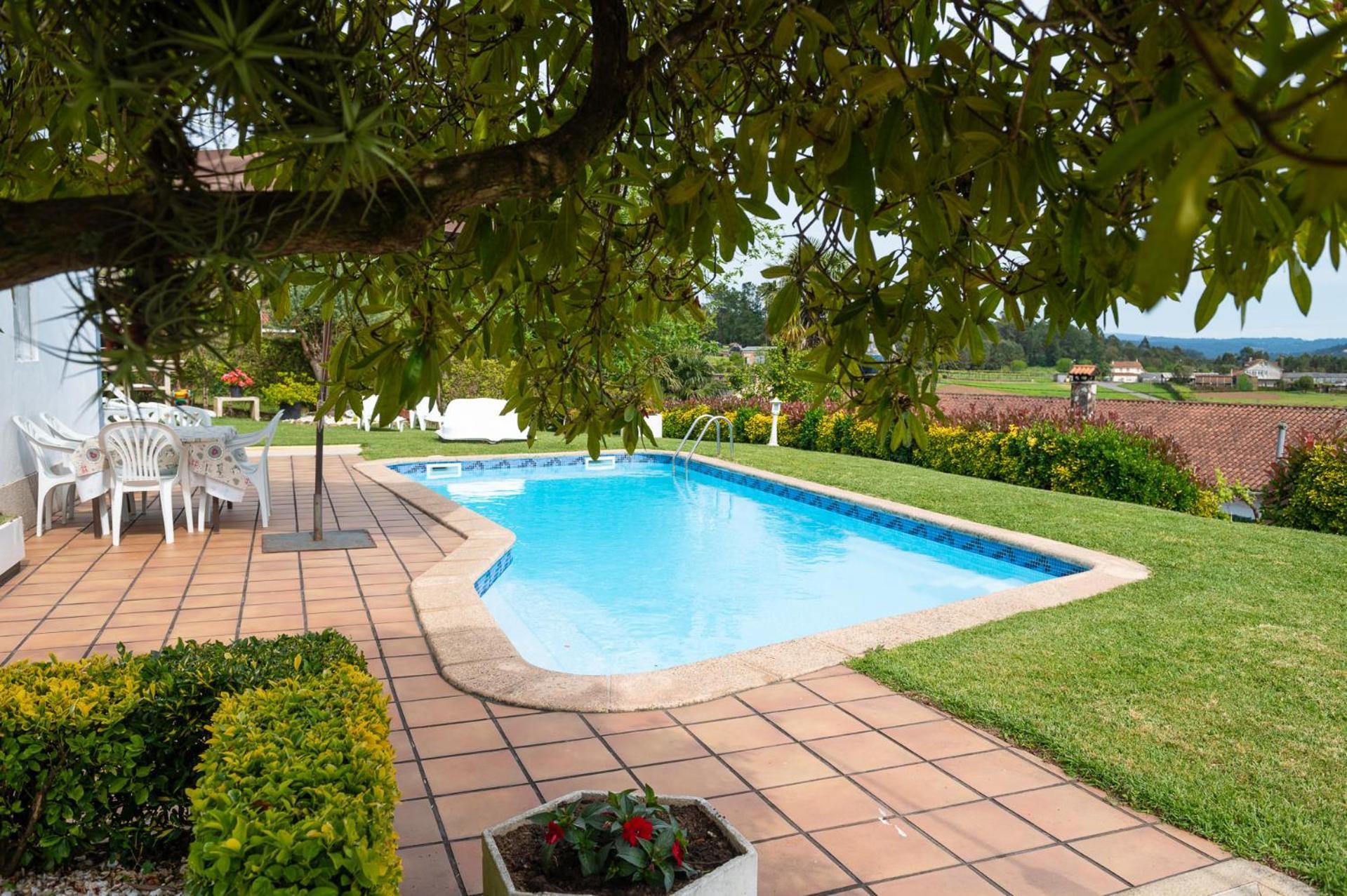 Villa Casa Tarrio Con Piscina - Santiago De Compostela Boqueixon Esterno foto